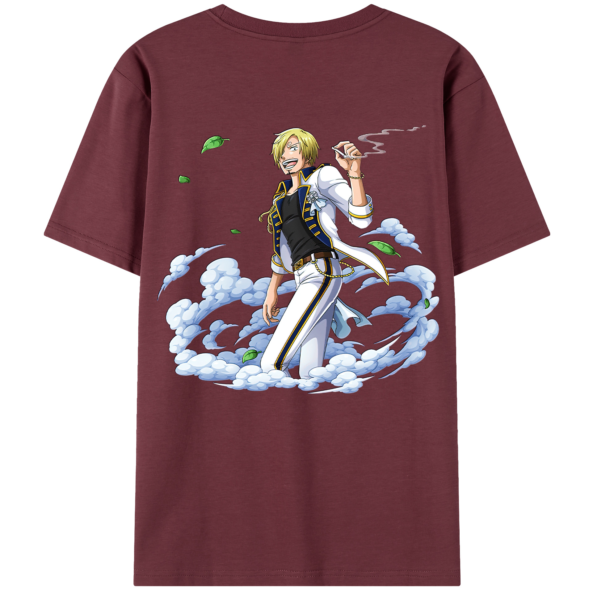 ワンピース サンジ ONE PIECE Sanji 綿100％半袖Tシャツ（背面プリント）